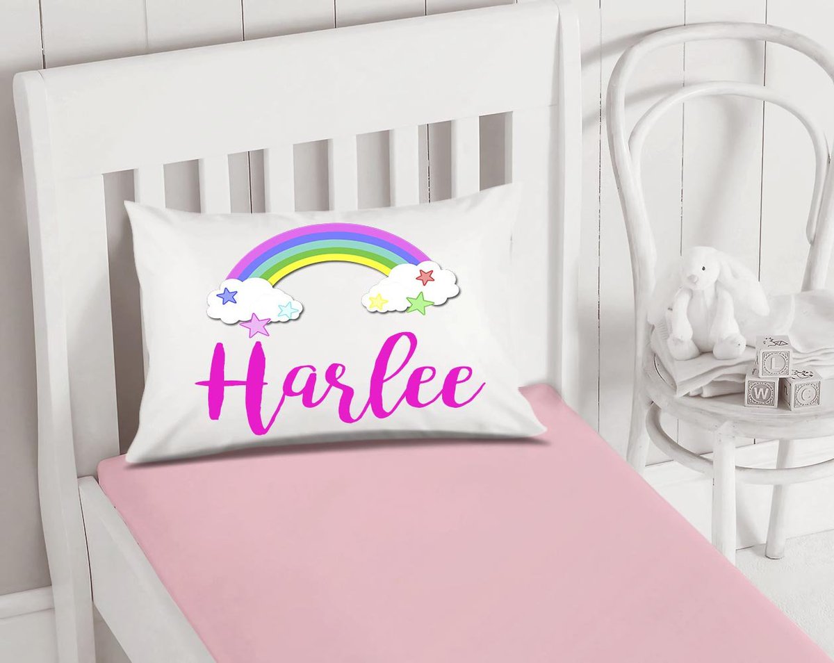UniqueDesignsB's tweet image. Personalized Girls Pillowcase What a great gift for that special girl. Rainbow Pillow Case - Kids Pillowcase - Standard Size Pillowcase - Kids Pillow Cases etsy.me/2oWJCqE #kids bedroom # kids bedding #kids #homeliving # Christmas gift