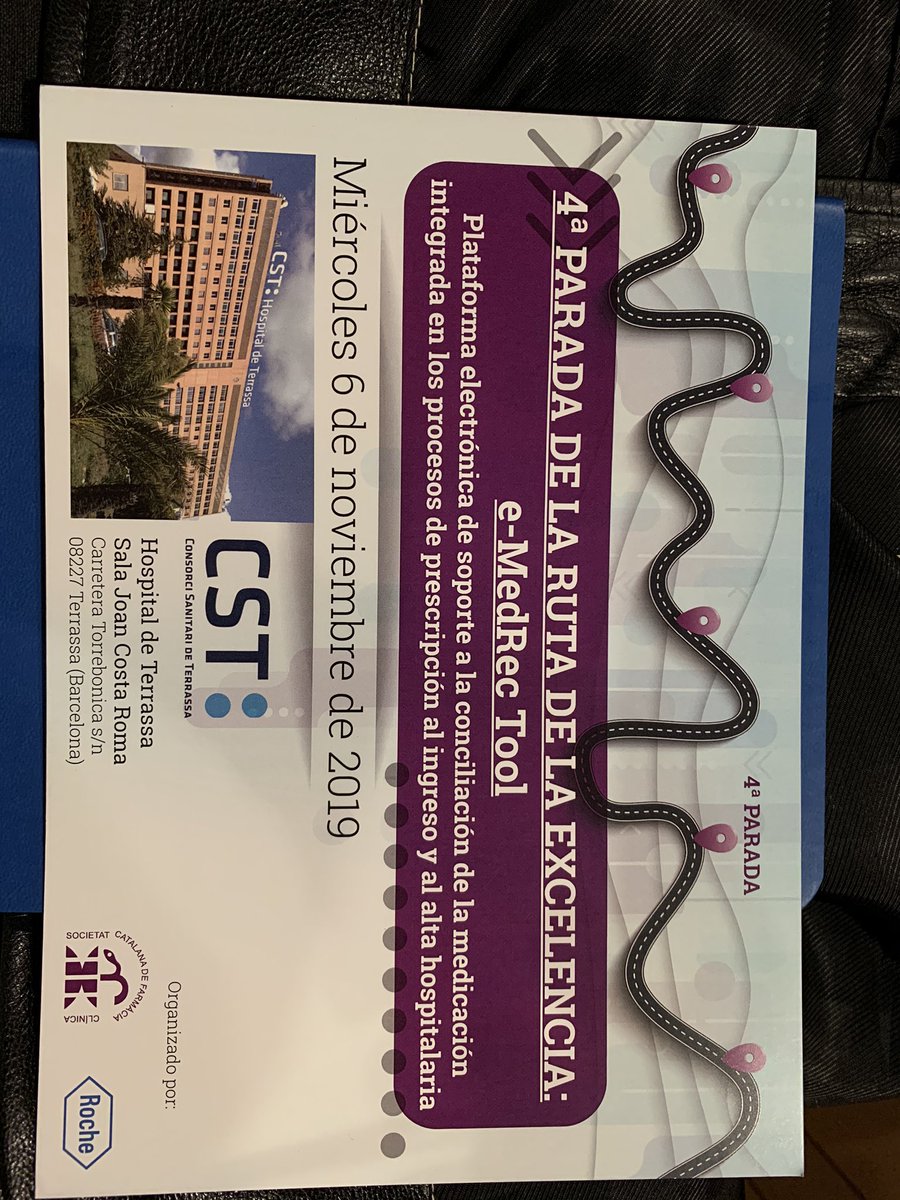ma_mangues's tweet photo. Enhorabuena @crouren por el proyecto #e-MedRecTool y por compartirlo hoy en la  #rutadelaexcelencia. Un abordaje TOP de la conciliación de la medicación https://t.co/Wk0amGuXgx