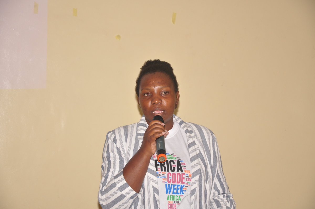 UNESCO_rwanda's tweet photo. Ms Beth Faith &amp; Nuriat Mwanganza shared their #coding education solutions and how it serves society @AfricaCodeWeek in 🇷🇼 

@RwandaICT @AIMS_Next @DigiCenterRW @ACEIoT_UR 
@NextEinsteinFor @YouthMobile_ @aswrwanda 

#africacodeweek
#sap4good
#GirlsCracktheCode

#Team 🇷🇼 https://t.co/eunKnChoYY