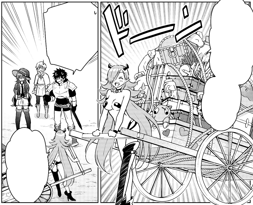 ネクロマンス1巻描き下ろし!おまけ漫画は『シブキたちって荷物どうしてんの?』って話。本誌で連載追ってる方も楽しめる1冊ですー! #ネクロマンス 