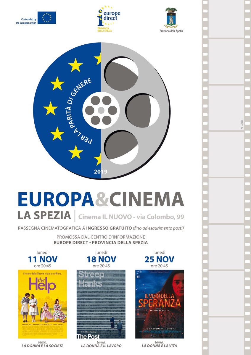 Edic La Spezia On Twitter Torna Europa E Cinema Tema Di Quest Anno E La Parita Di Genere Non Perdete Lunedi 11 Novembre Alle Ore 20 45 Presso Il Cinema Il Nuovo