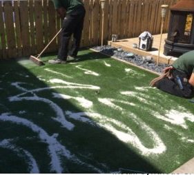 SuperDogTurf's tweet photo. At SuperDog Turf we have specialist teams who will install the Zeo+ into your grass. Zeo+ helps eliminate dog odours and bacteria caused by dog wee. SuperDog Turf specialises in artificial grass for dogs and pets https://t.co/BXvzyXUNVS see more here - https://t.co/5BZLZ6mkEr https://t.co/vh31yyuDck