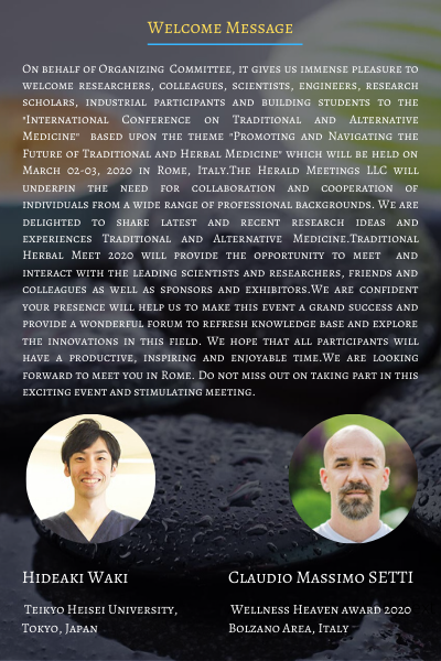 meet_2020's tweet photo. Hey!!! are you ready for Traditional Herbal Meet 2020 biggest #euroconference #alternative medicine #complementray medicine #herbal medicine #holistic medicne #spa #therapy #speaker slot available #registration going on
https://t.co/Dd8mJMSQ5I https://t.co/xqVYMDHXLG