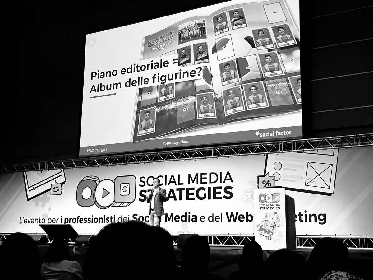 chiarabertato's tweet photo. @enricogualandi ci racconta come il piano editoriale debba essere guidato da #obiettivi di #marketing, remarketing, paid media e integrazione tra #advertising e #creatività | Inspired by people! | #SMStrategies #IUSVEsocialTEAM https://t.co/kDj6QCmPJ3