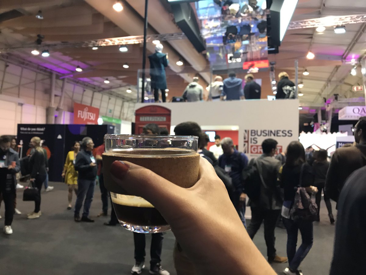 ClaudiaNunesSW's tweet photo. Another #websummit edition, another opportunity to become more sustainable #UKatWebSummit #BeyondPlastics #FCO2 #reusablecoffeecup https://t.co/zShDVkRSkr