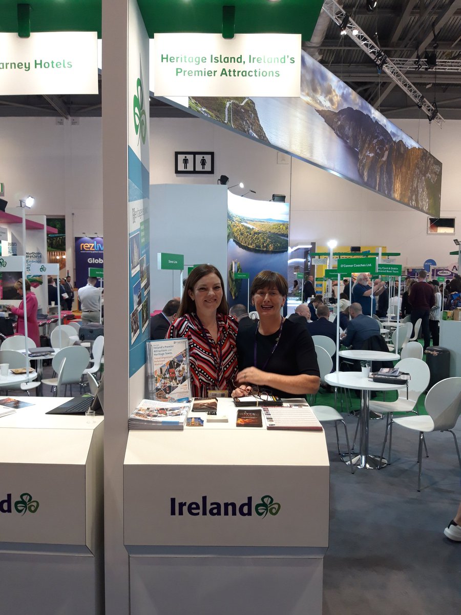 Great day here at #WorldtravelMarket with Catherine from @stmaryslimerick Meet lots of great people and contacts to follow up. Great days work 💪 @LimerickCouncil @Limerick_ie @MedievalLimk