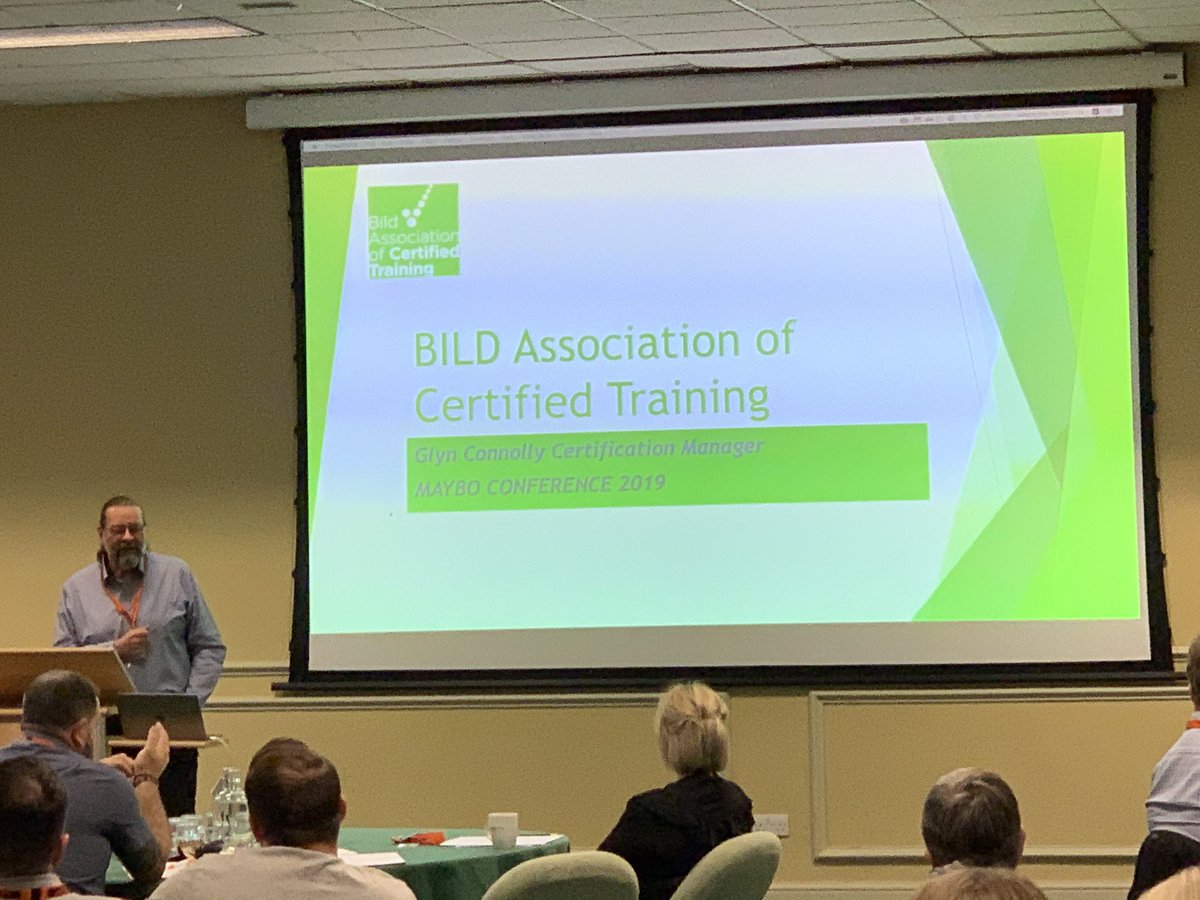 MayboLimited's tweet photo. Glyn Connolly from @bildact explaining the certification process for the @theRRNetwork Training Standards. #MayboConference #RRN https://t.co/f98ZglhSM9