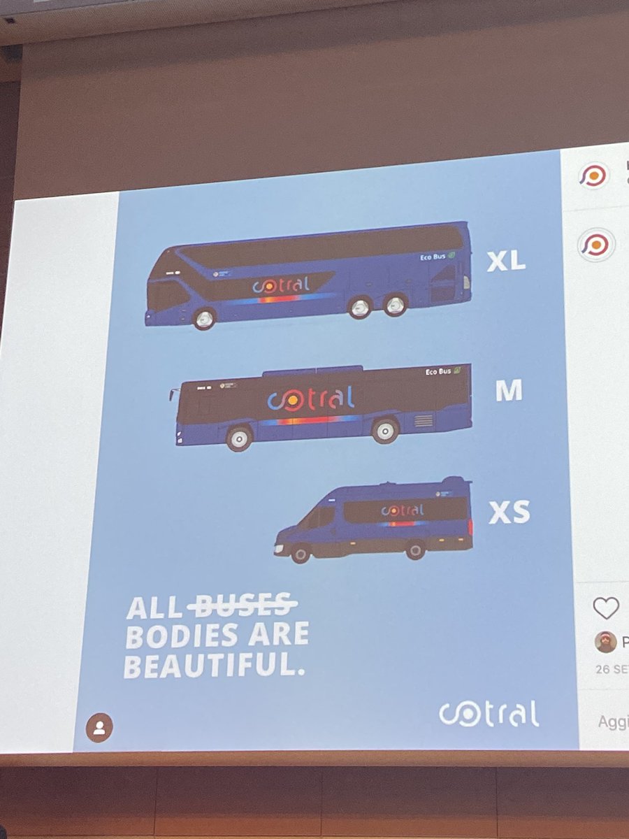 ElisaGhioni's tweet photo. @BusCotral speech più interessante della giornata! Come comunicare un servizio pubblico in modo innovativo e ironico @TheSMStrategies @IUS_VE #socialmediastrategies #IUSVESocialTeam #buscotral https://t.co/OHkBFRE9pu