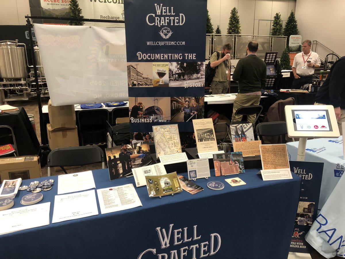 wellcraftednc's tweet photo. We’re all set up at table T08 in the vendor hall at #nccbc19 #nccbc . Please come say hi! https://t.co/nD7nkQoaND