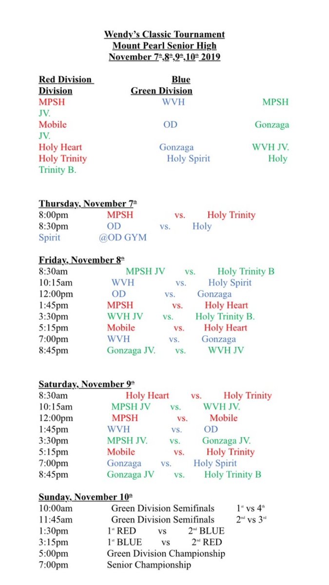The O’Donel Senior Boys start their season this weekend in the Wendy’s Tournament! Our first game is at O’Donel and the rest will be at MPSH. Come out, wear green, and support the team☘️