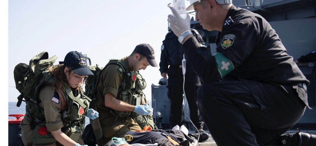 sfrantzman's tweet photo. Israel conducted a naval exercise with NATO and trained on seaborne medivac and helicopters to Rambam hospital as part of increasing Israel work with NATO at sea (pics from IDF) #CrystalSea https://t.co/JUsib4G1H3