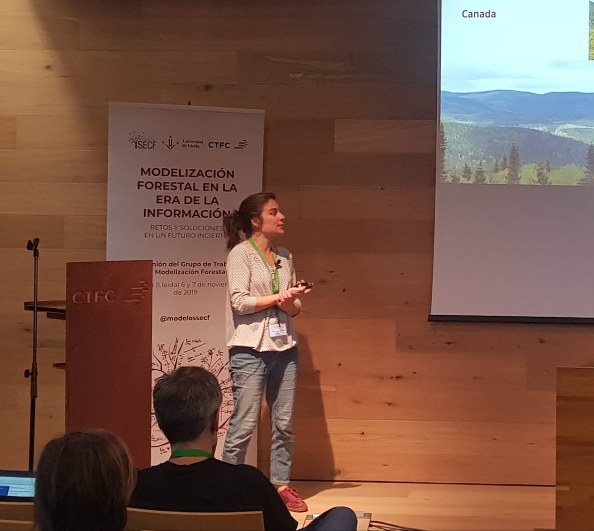 ctforestal's tweet image. @AquilueNuria participa en la #reunionModelosSECF presentando lecciones aprendidas en la modelización de paisajes forestales bajo un contexto de cambio global. Casos de estudio en Quebec y en la zona del mediterráneo. @ModelosSecf @UQAM