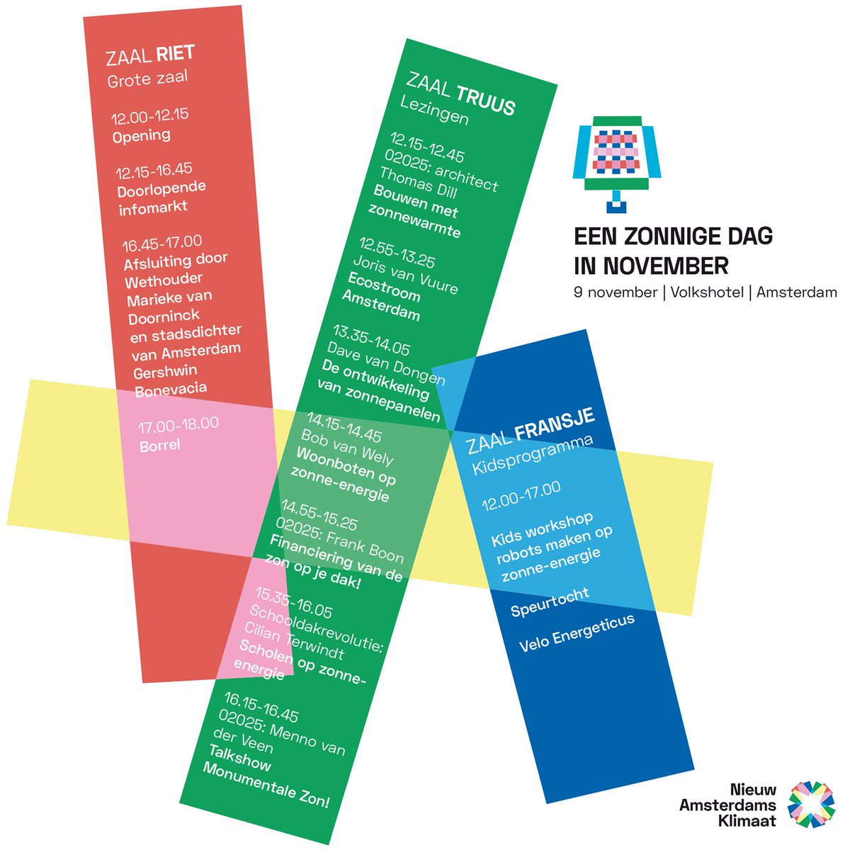 Wil je graag zonne energie maar weet je niet hoe je moet beginnen? Of wil je weten welke financieringsmogelijkheden er zijn? 🌞Kom dan zaterdag om 12.00 uur naar de zonnige inspiratiemiddag in het Volkshotel en neem je kids mee! Aanmelden kan nog! #nieuwamsterdamsklimaat