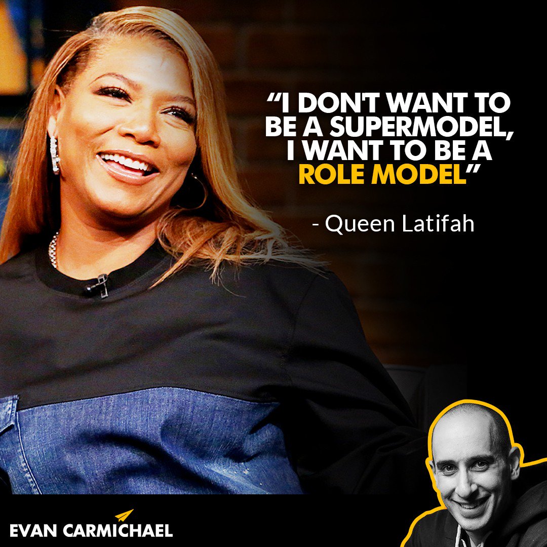 EvanCarmichael's tweet photo. "I don't want to be a supermodel, I want to be a role model." - Queen Latifah #Believe
--------------------
#EvanCarmichael #QueenLatifah #entrepreneur #rolemodel #TheLittleMermaidLive #nextgeneration #girlsrock #envy #selfgrowth https://t.co/pvWP11WVbh