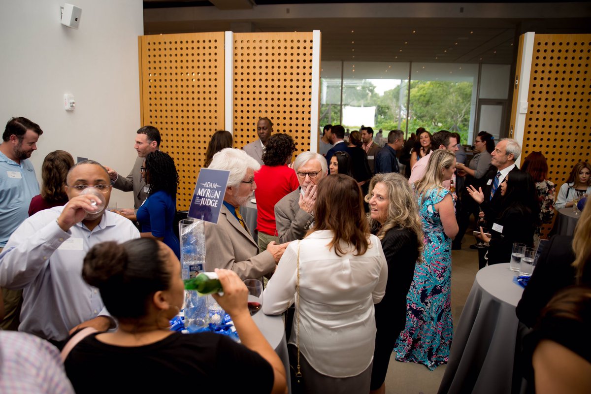 adammmyron's tweet photo. Our #AdamMyronForJudge #CapaignKickoff was a huge success at the @NortonMuseum! Thank you to all who were able to attend and for your support! Visit https://t.co/Zv4bWgizbQ for additional info. #AdamForJudge #VoteAugust18 #GOTV https://t.co/IPQ8lJId1D
