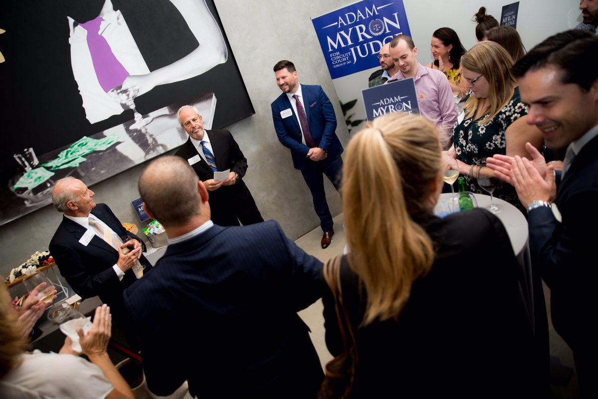 adammmyron's tweet photo. Our #AdamMyronForJudge #CapaignKickoff was a huge success at the @NortonMuseum! Thank you to all who were able to attend and for your support! Visit https://t.co/Zv4bWgizbQ for additional info. #AdamForJudge #VoteAugust18 #GOTV https://t.co/IPQ8lJId1D