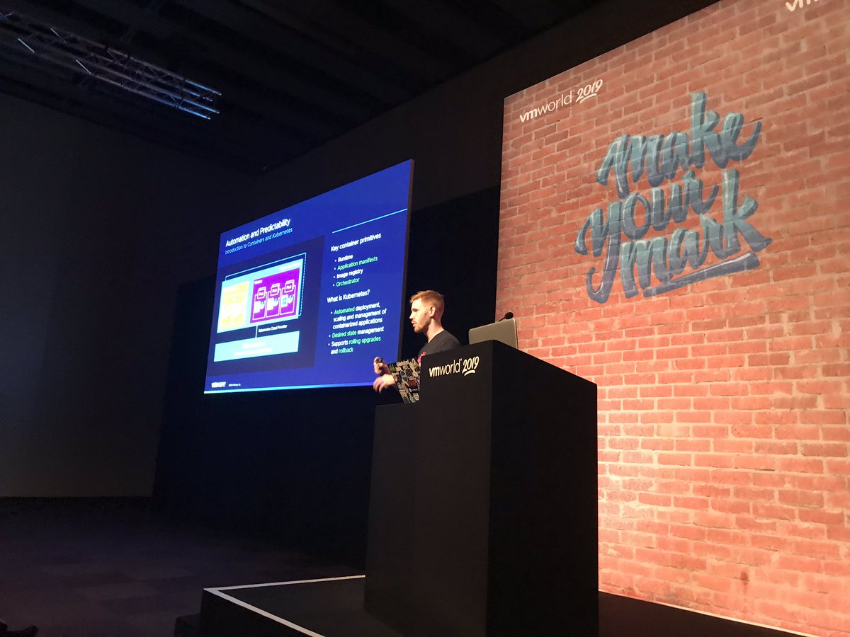 CormacJHogan's tweet photo. Co-presenting a deep dive on our Cloud Native Storage with @mylesagray - he’s up now...and I am glad he is feeling so much better now. 😁 https://t.co/orjFrlqWfG