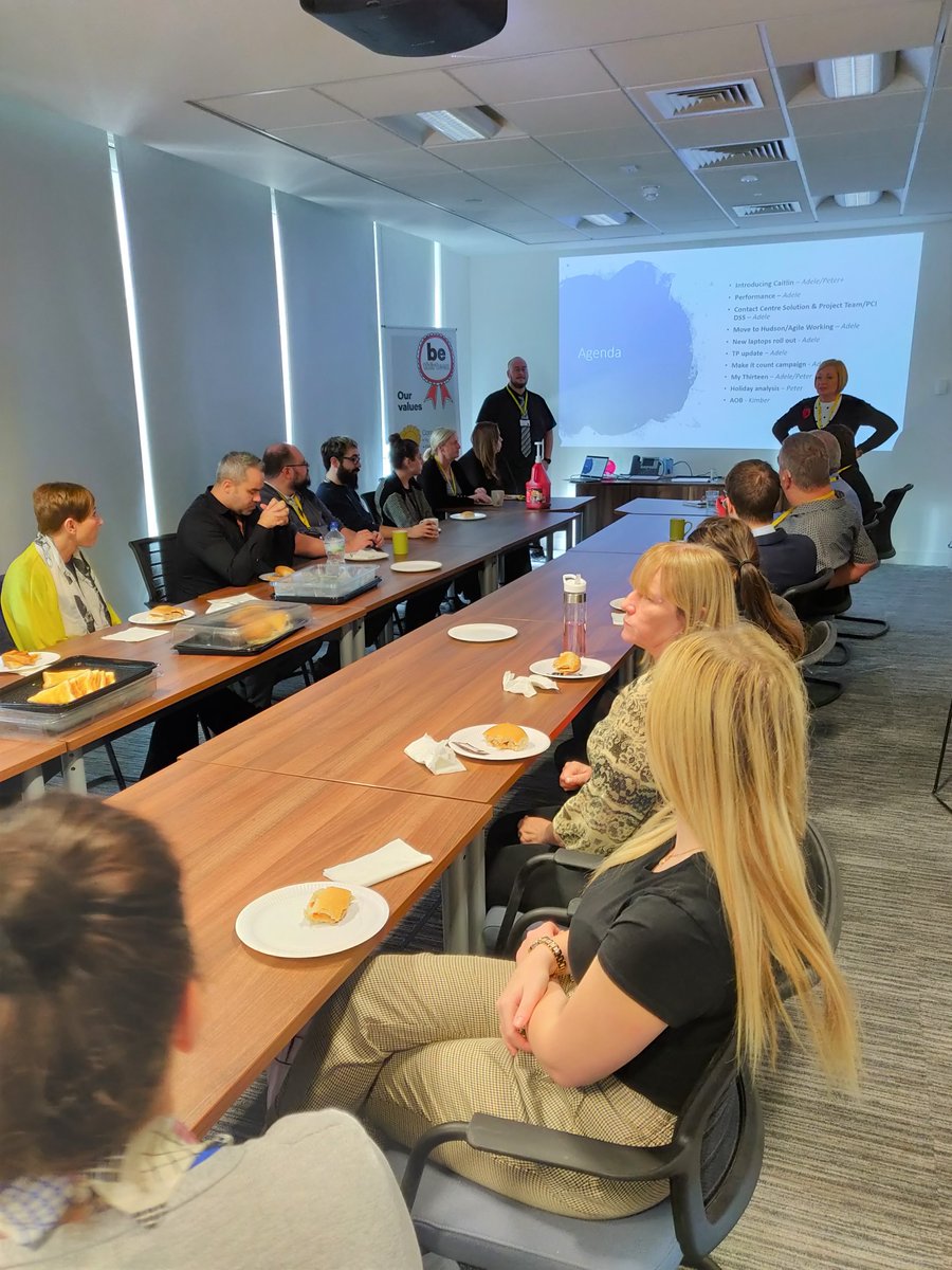 Contact team meeting this morning. Was great to have everyone together and hear of our successes, and a look forward to what's to come. Exciting times! <a href="/Thirteen_AdeleM/">Adele Mclaren</a> <a href="/Thirteen_Peter/">Peter Rees</a> <a href="/Thirteen_Group/">Thirteen Group</a> #OneTeam #CustomerService