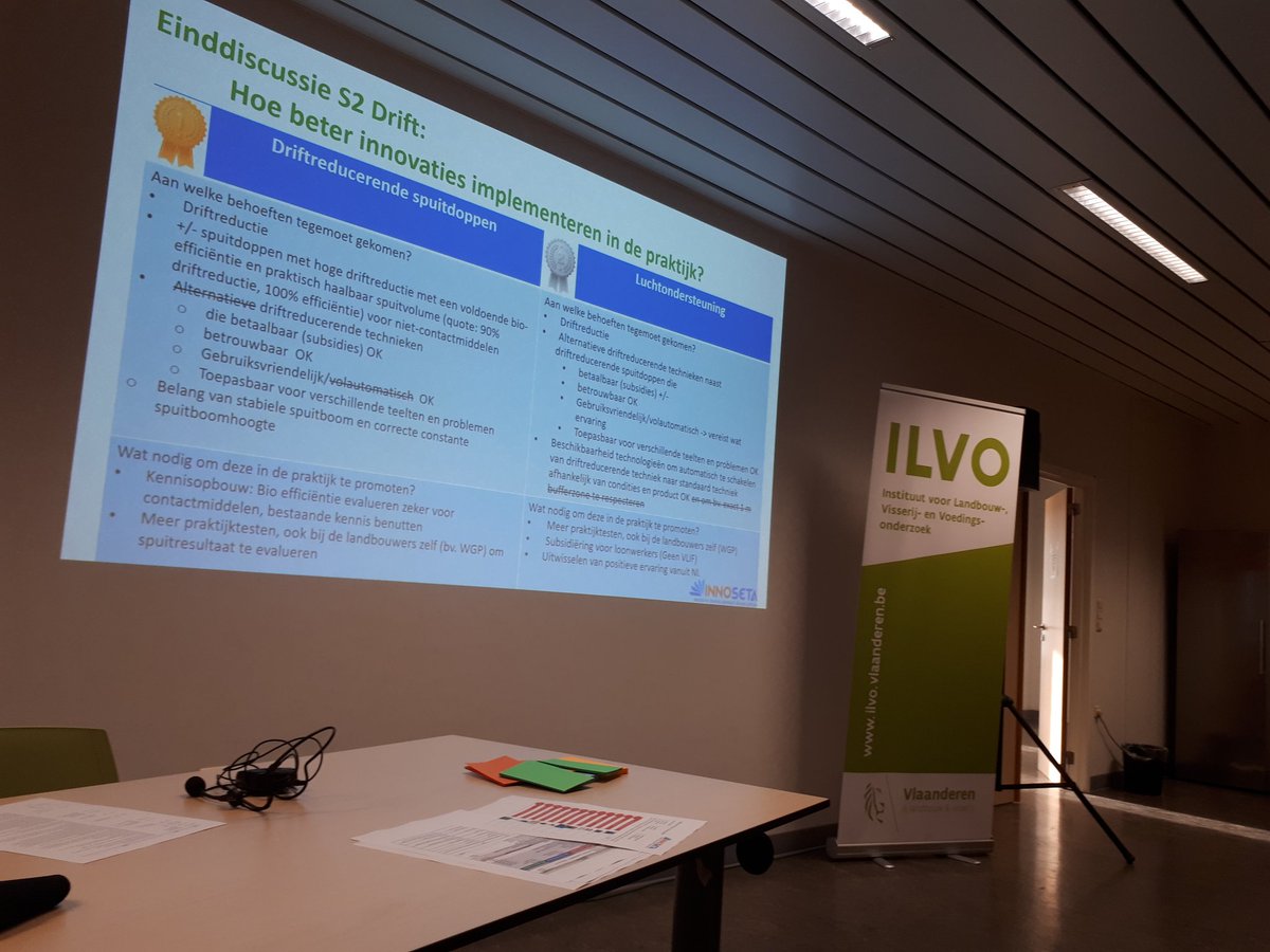 Eerste innovatiedag spuittechnieken voor INNOSETA project is een succes. Duidelijke conclussies worden naar voor geschoven door de verschillende stakeholders. 
<a href="/InnosetaNetwork/">INNOSETA - Spraying Equipment, Training & Advising</a>
@InagroBeitem 
<a href="/ILVOvlaanderen/">ILVO</a>