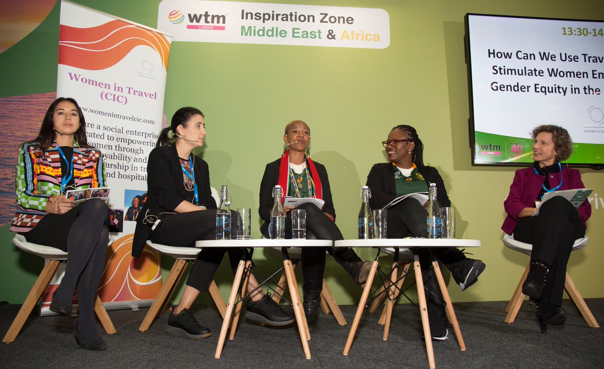 <a href="/Tourism_gov_za/">Dept of Tourism</a> <a href="/TourvestDM/">TourvestDM</a> <a href="/Tourism_Update/">Tourism Update</a> <a href="/Biz_Tourism/">Bizcom Tourism</a> <a href="/WTM_London/">World Travel Market (WTM) London</a> <a href="/sthe_dlamini1/">Sthembiso Dlamini</a> <a href="/BBCWorld/">BBC News (World)</a> <a href="/BBCNews/">BBC News (UK)</a> <a href="/BBCBreaking/">BBC Breaking News</a> SA Tourism team wraps up another successful day at #WTM, meeting with industry trade &amp; media at Stand AF500.  ACEO  <a href="/sthe_dlamini1/">Sthembiso Dlamini</a> of SA Tourism was joined by one of our Meet Your South Africa guide and Khayelitsha chef Abigail Mbalo on Women in Travel panel discussion.