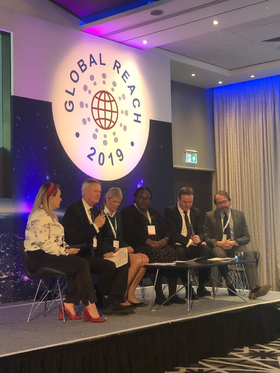 Charlotte chairs our afternoon Q&amp;A with Ken McEwan <a href="/cumbrialep/">Cumbria Local Enterprise Partnership</a>, Lynsey Valentine <a href="/WiNuclear/">Women in Nuclear UK</a>, Monica Mwanje <a href="/mmcslimited/">MM CreativeSolutions</a>, Jamie Reed <a href="/SellafieldLtd/">Sellafield Ltd</a> and Steve Smith <a href="/copelandbc/">Copeland Council</a> #GlobalReach2019