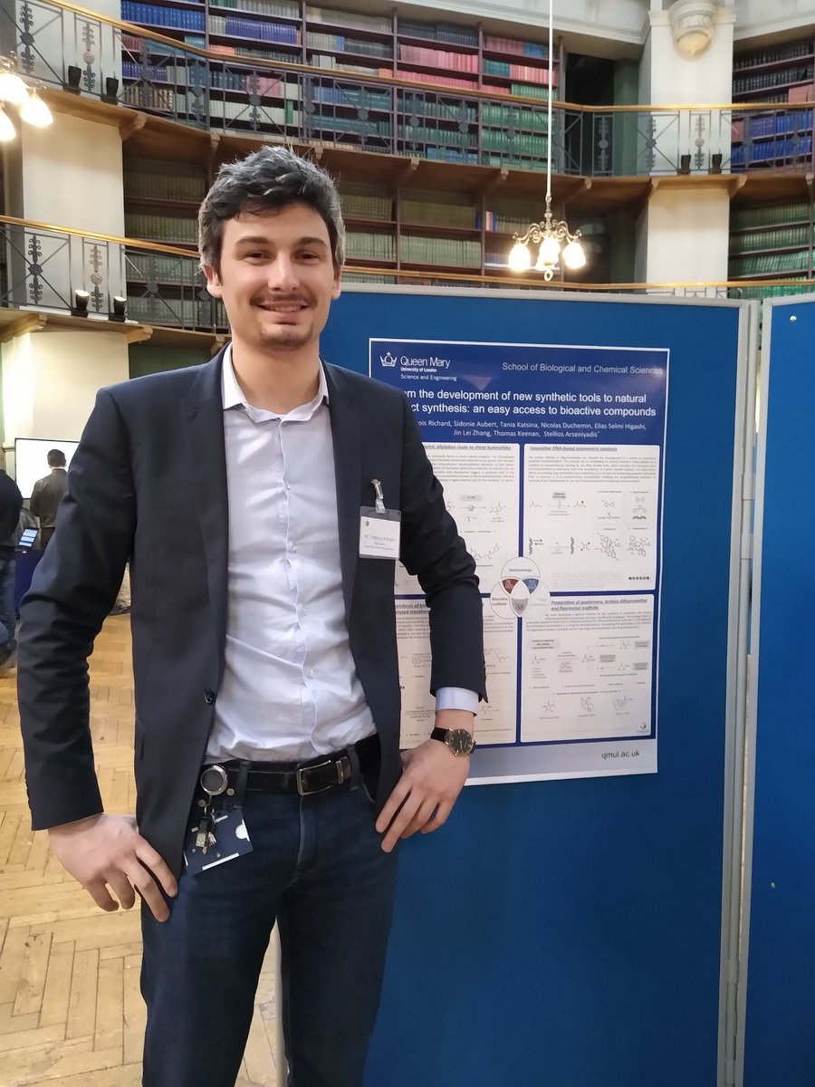 Elias Selmi-Higashi (@eliasselmi) on Twitter photo Poster presentation by Franรงois Richard <a href="/FrichardChem/">Francois Richard</a>, who highlighted the research in Arseniyadis group. Good job!#FIREDUp19 #QMULSciEng Poster presentation by Franรงois Richard <a href="/FrichardChem/">Francois Richard</a>, who highlighted the research in Arseniyadis group. Good job!#FIREDUp19 #QMULSciEng