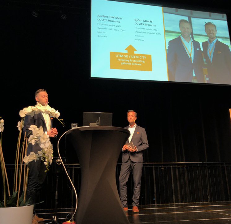 luftfartsverket's tweet photo. Igår talade LFV’s Björn Stavås och Anders Carlsson på
#uasforum i Linköping om ett säkert, rättvist och effektivt luftrum. #uav #lfv
#dronare https://t.co/VEFdQT9MAW