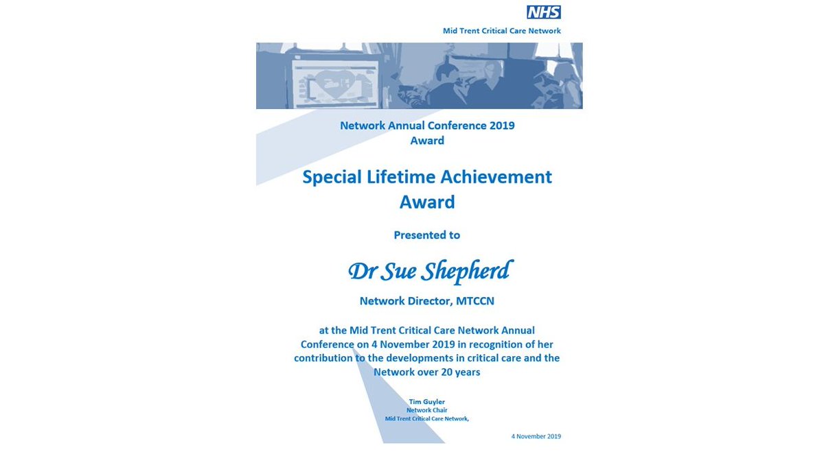 EastMidlandsCCN's tweet photo. #MTCCNConf2019 ...and just when you think it's all over ...absolutely honoured to have been presented with this award; I work with some amazing people - thank you @tim_guyler @FeenaWeena #veryemotionalandproud https://t.co/6bEu8X94Nn