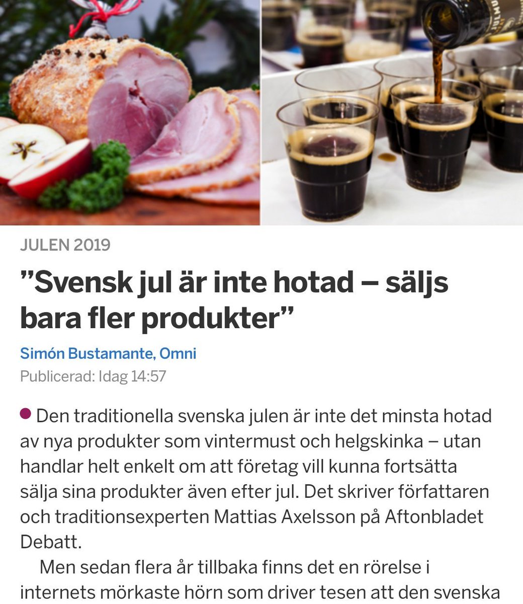 hogtider_vanor's tweet photo. Ändå rimlig prioritering att @omni_red flashar den här nyheten! #svenskavanor #vintermust https://t.co/6JO8JtY75M