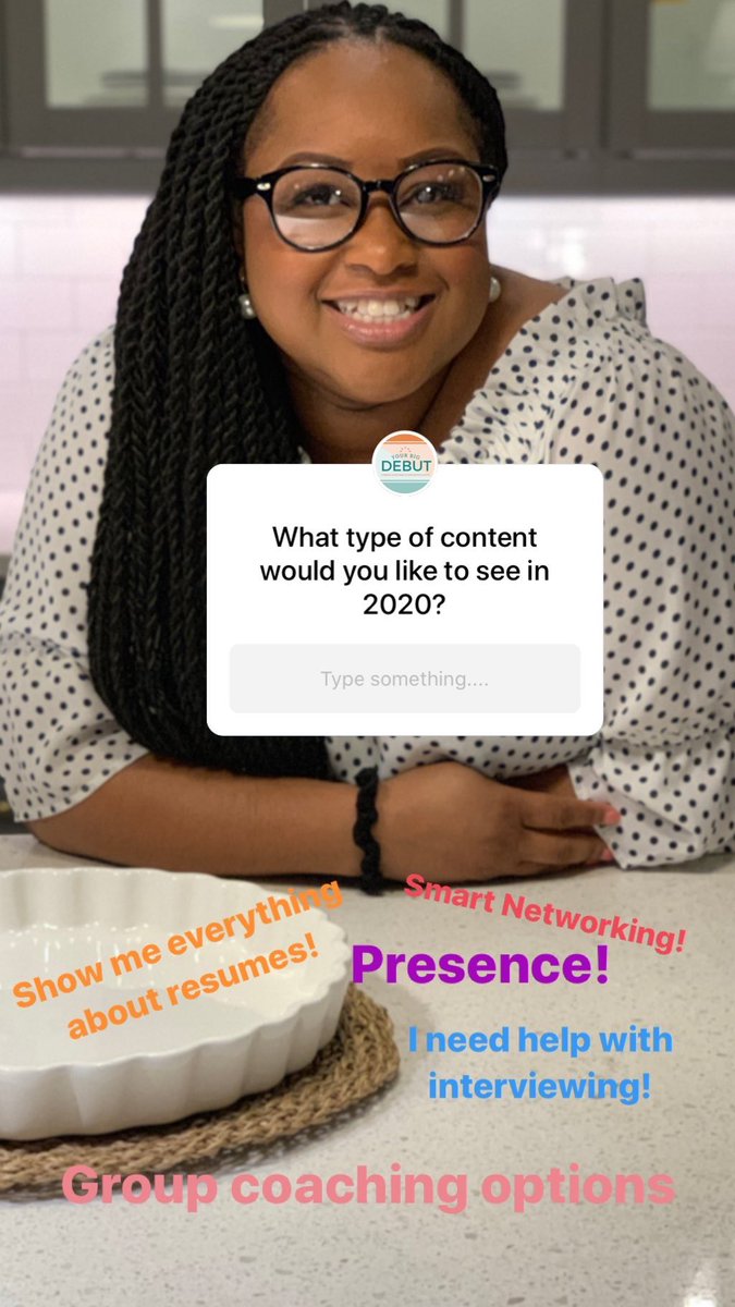 DebutYour's tweet photo. I’m excited for 2020 and working new material for the new year. What would you like to see? #newenglandcoach #atlantacareercoach #professionaldevelopment #newyearnewyou https://t.co/8W5hhZtlGi