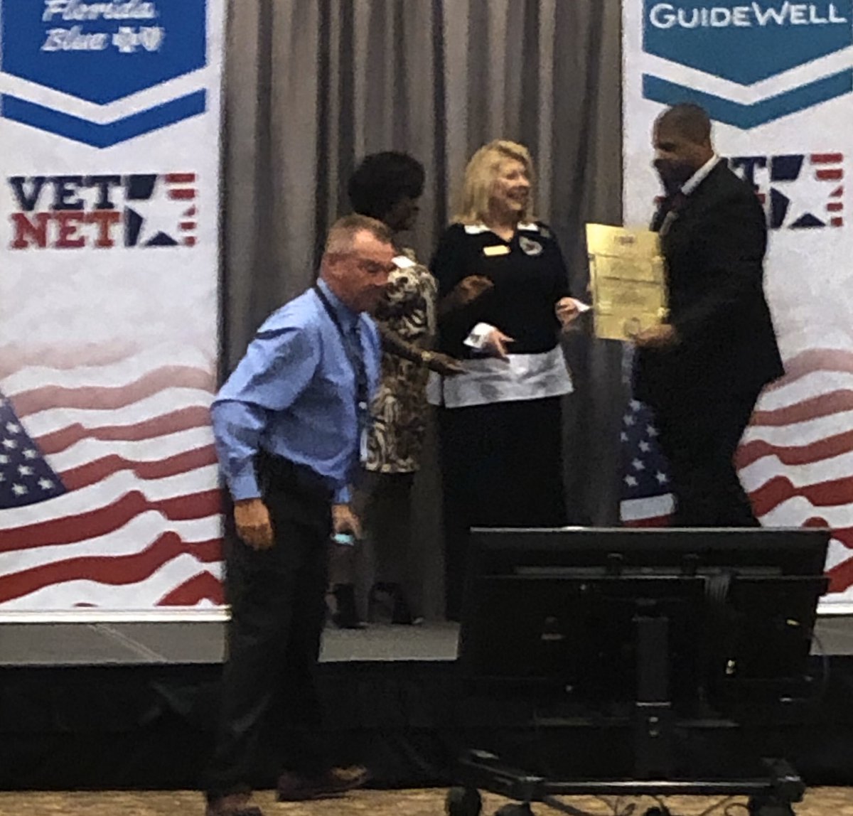 yourecruiter's tweet photo. Proud recipient of ESGR’s Pro Patria Award 2019! Go #GuideWell #FloridaBlue #workwellhere #vetnet well done 👏🏼👏🏼👏🏼 https://t.co/f9KJXsRm3r