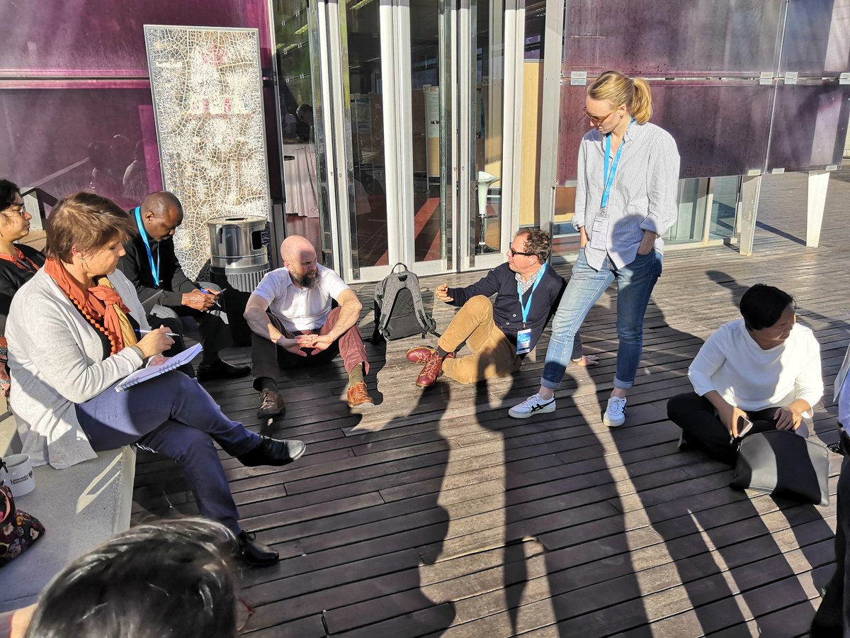 paulakivim's tweet image. Talking about challenges and processes of #secondorder #learning and enjoying the sun @TIPConsortium #transformation #innovationpolicy