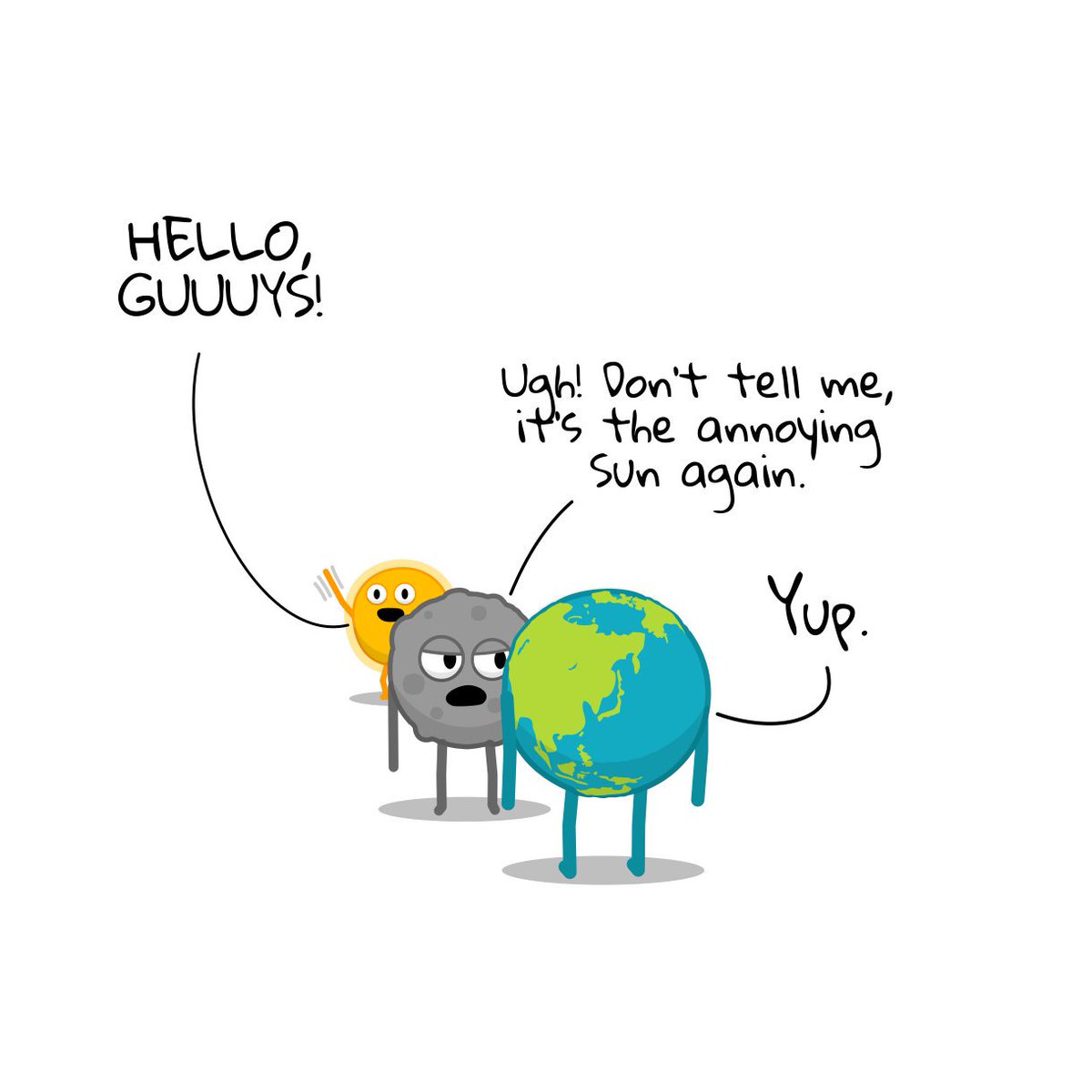 Pigtelligent's tweet photo. Throwin' shade 🌚 #webcomic #webcomics  #ECLIPSE https://t.co/eDkpnWw8HH