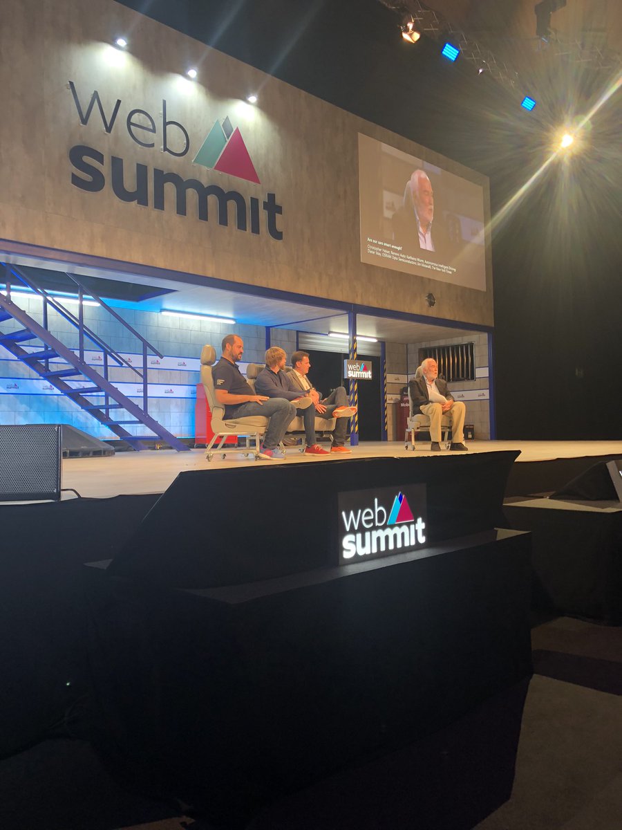 _sabrina_martin's tweet photo. Everyone talks about autonomous driving but are our cars smart enough yet? ππ§ π€
Panel at #WebSummit with Dieter May @OsramCOM, Christopher Heiser @renovo_auto, Karlheinz Wurm #autonomousintelligentdriving, Jim Motavelli @NewYorktimes_ON https://t.co/uxFz5d7584