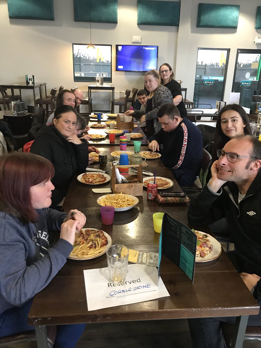 connectsnthlan's tweet photo. Eating our lunch after our shift in the kitchen, then visiting the indoor plane after the sensory room. Another great day with good friends. #FriendshipGoals https://t.co/xK5aWRMgpr