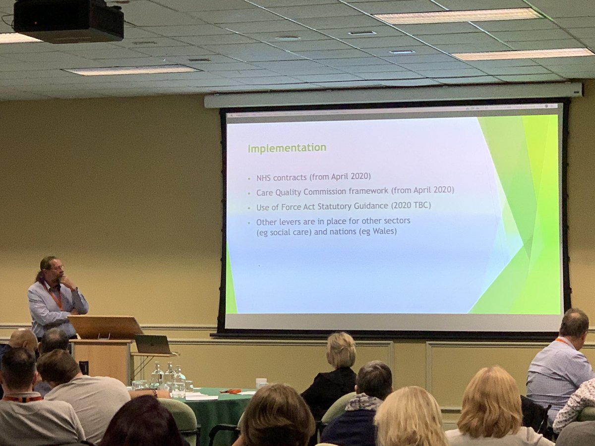 MayboLimited's tweet photo. Glyn Connolly from @bildact now setting out applicability of the new @theRRNetwork training standards. #NHS #MayboConference https://t.co/lhd73Kse0T