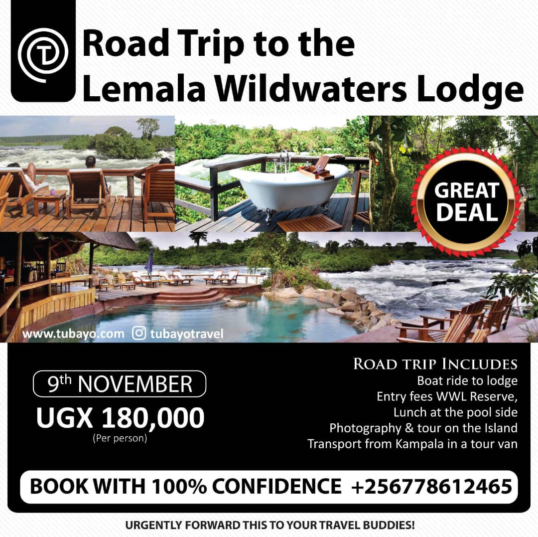 Come spend this day at one of the 4.5star lodges we have in Uganda with us this weekend 🔥🔥🔥🔥
#travelwithtubayo 
#traveluganda
#VisitUganda 
hit us up on 0778612465 for effective booking.