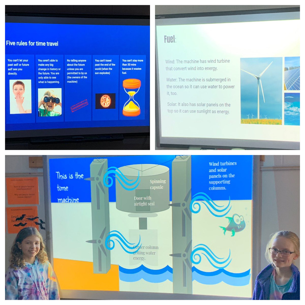 MrsBrown_MEH's tweet photo. Time Travel Day @mehms!!! To wrap up Q1, students designed their own time machines, came up with fuel sources and 5 rules for time travel!!! @FCCPS https://t.co/XtQ7vVjGTD