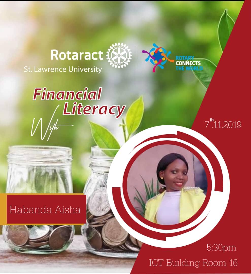 Rotaract_Slau's tweet photo. Come through and let's chat about a hot topic of financial with literacy please keep time https://t.co/hCVzznkdwu