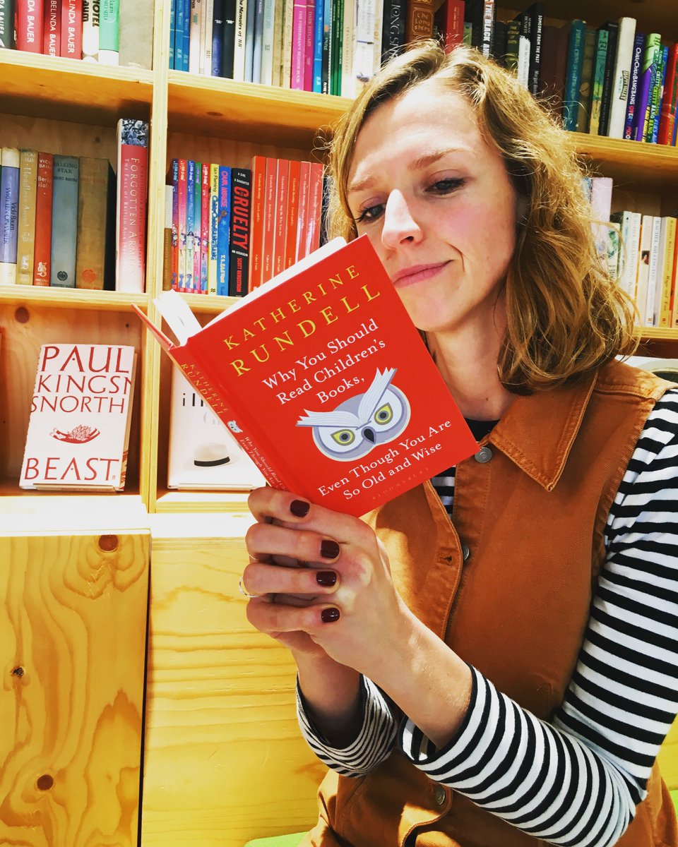 DHAbooks's tweet photo. Allison Cole from our Translation Dept. is reading #katherinerundell’s #whyyoushouldreadchildrensbooks. “Pocket-sized but packed with insights into the valuable and imaginative experience that reading children’s literature can offer adults.” #dhaisreading @BloomsburyP https://t.co/W9oIe6Vtot