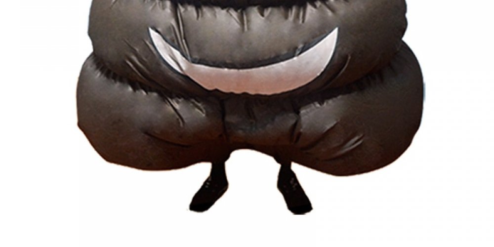 theturdwheel's tweet photo. #jokes #funnymemes #cringe #art #emojipoop #newtoy Inflatable Poop Costume https://t.co/0UpLuliD93