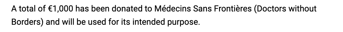 InaGames's tweet image. Just donated to @MSF with Googles support. 🙏 
Have you donated to a charity already this year?