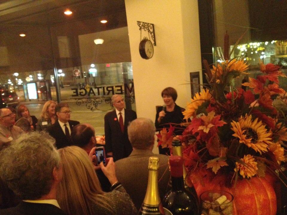 meritage_stpaul's tweet photo. Seven years ago, we were proud to host the celebration for Senator @amyklobuchar
Today, we remind people of the tenacity of this woman. #shemightbetheone #Klobuchar2020 #practicalprogressive https://t.co/GzOH2XoJmJ
