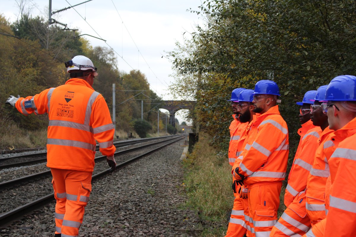 The latest cohort on our rail and construction training programme is a combination of both <a href="/BC_Impact/">Black Country Impact</a> and <a href="/WestMids_CA/">West Midlands Combined Authority</a> candidates. 
Their training is now well underway, and today one of our highly experienced trainers has taken them to complete the practical section of their PTS.