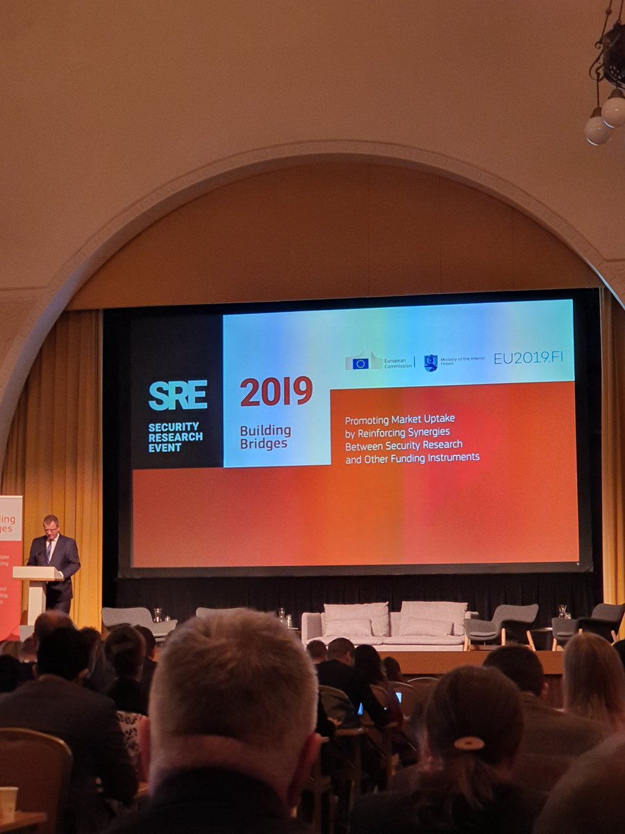 TensorEU's tweet photo. @TensorEU attending #SRE2019 which is focusing on Promoting market uptake by reinforcing synergies between security research and other funding instruments. https://t.co/0HA5X7IwKI