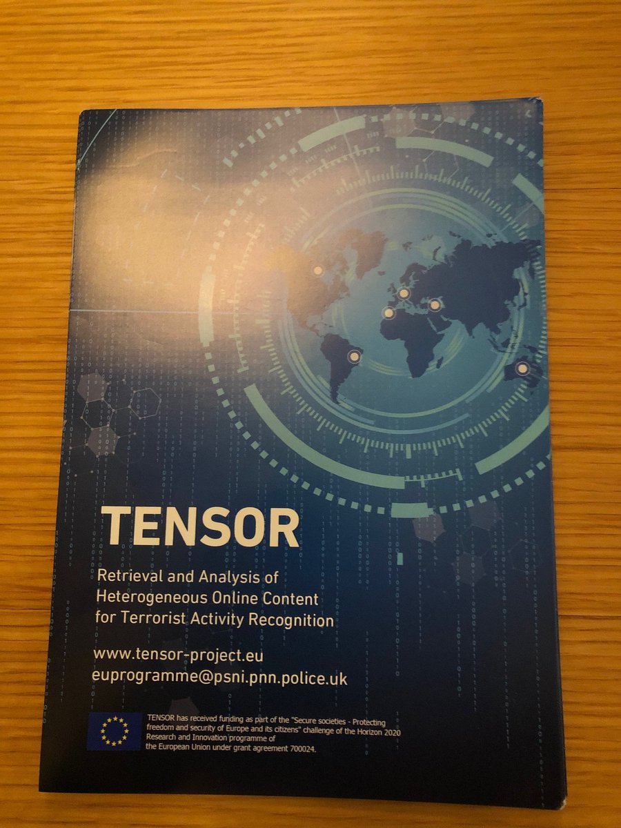 TensorEU's tweet photo. @TensorEU attending #SRE2019 which is focusing on Promoting market uptake by reinforcing synergies between security research and other funding instruments. https://t.co/0HA5X7IwKI