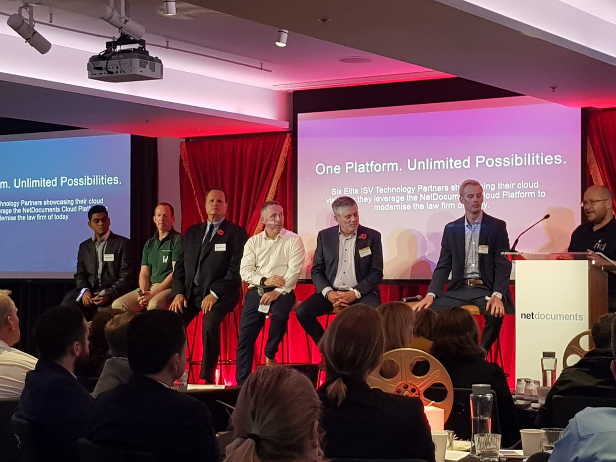 legal_rm's tweet photo. Some of the best moments of our presentation at @netdocuments #elevateEMEA. Want to learn more? Email us on sales@legal-rm.com to schedule your demo. https://t.co/UuIh6K6pp4