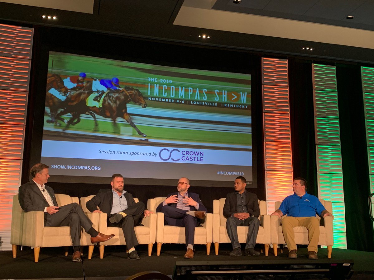 INCOMPAS's tweet image. Brian Worthen (center) @mammothyeah talks about rural broadband deployment with INCOMPAS @ChipPickering Logan Campbell @Multapplied Phillip Deneef @Geolinks_usa and Ben Edmond @connected2fiber during the #INCOMPAS19 Mapping a Better Broadband Future panel