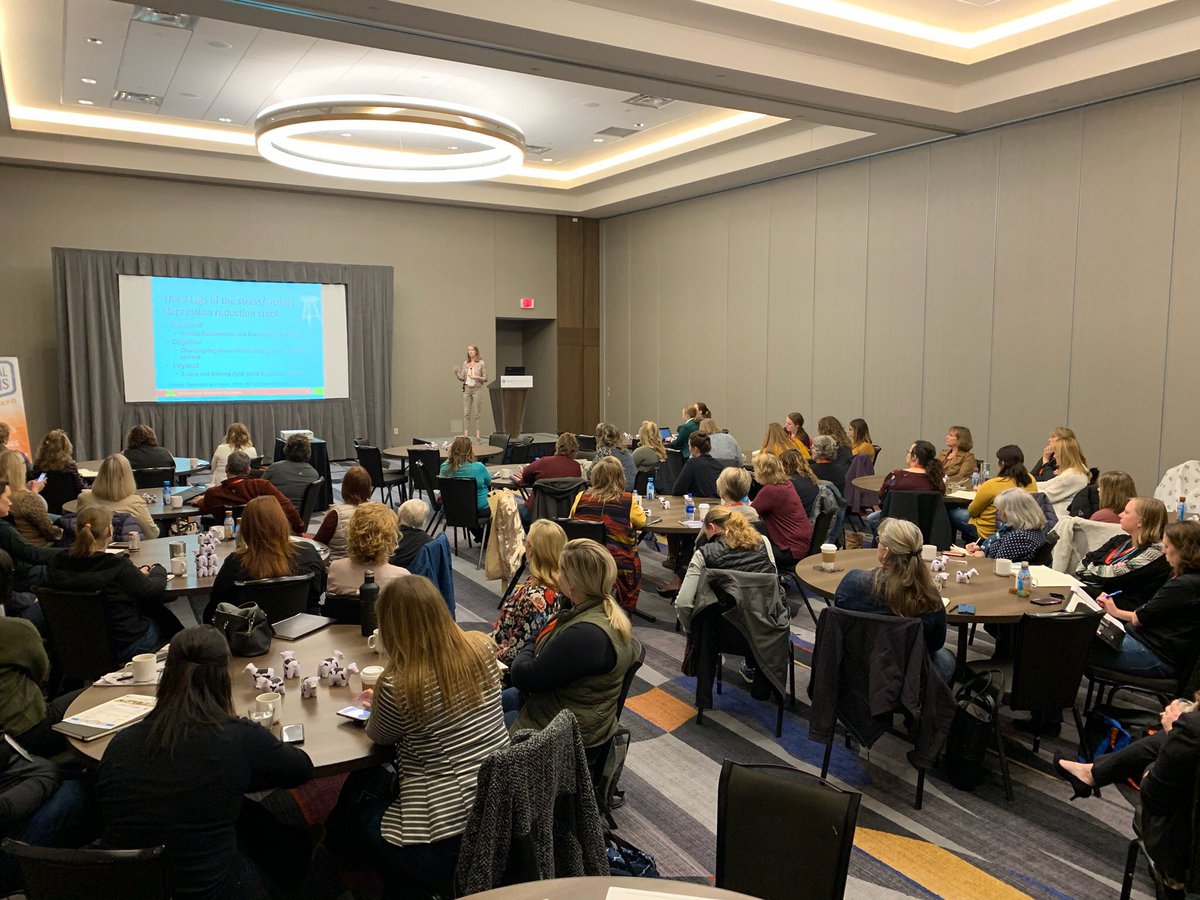 CPDairyExpo's tweet photo. Good morning from the Women’s Conference!!! Look at this crowd, ready to get the day started. Thanks to Megan Roberts, University of Minnesota, for kicking off our first session! She’s discussing mental health and sharing her knowledge on the topic. #mentalhealth https://t.co/IdFVfMljXQ
