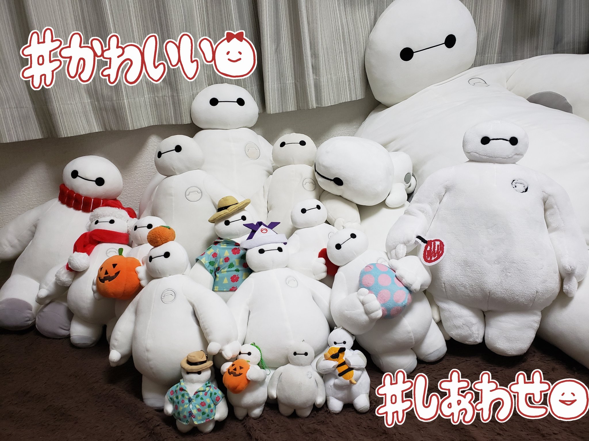 Naoto 本日11月7日は ベイマックスのアメリカでのスクリーンデビューの日です ということでおうちにあるベイマックスのぬいぐるみの集合写真を撮りました 来年4月にはベイマックスのアトラクションもできるし きっとよりいい1年になるはず